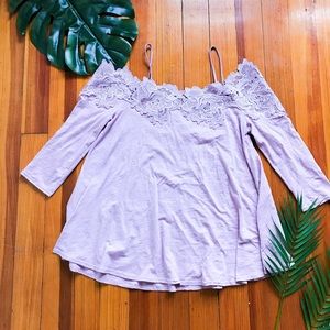 Anthropologie Meadow Rue Lace tunic